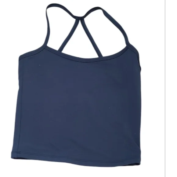 Navy Blue Strappy Tank Top - Picture 1 of 3